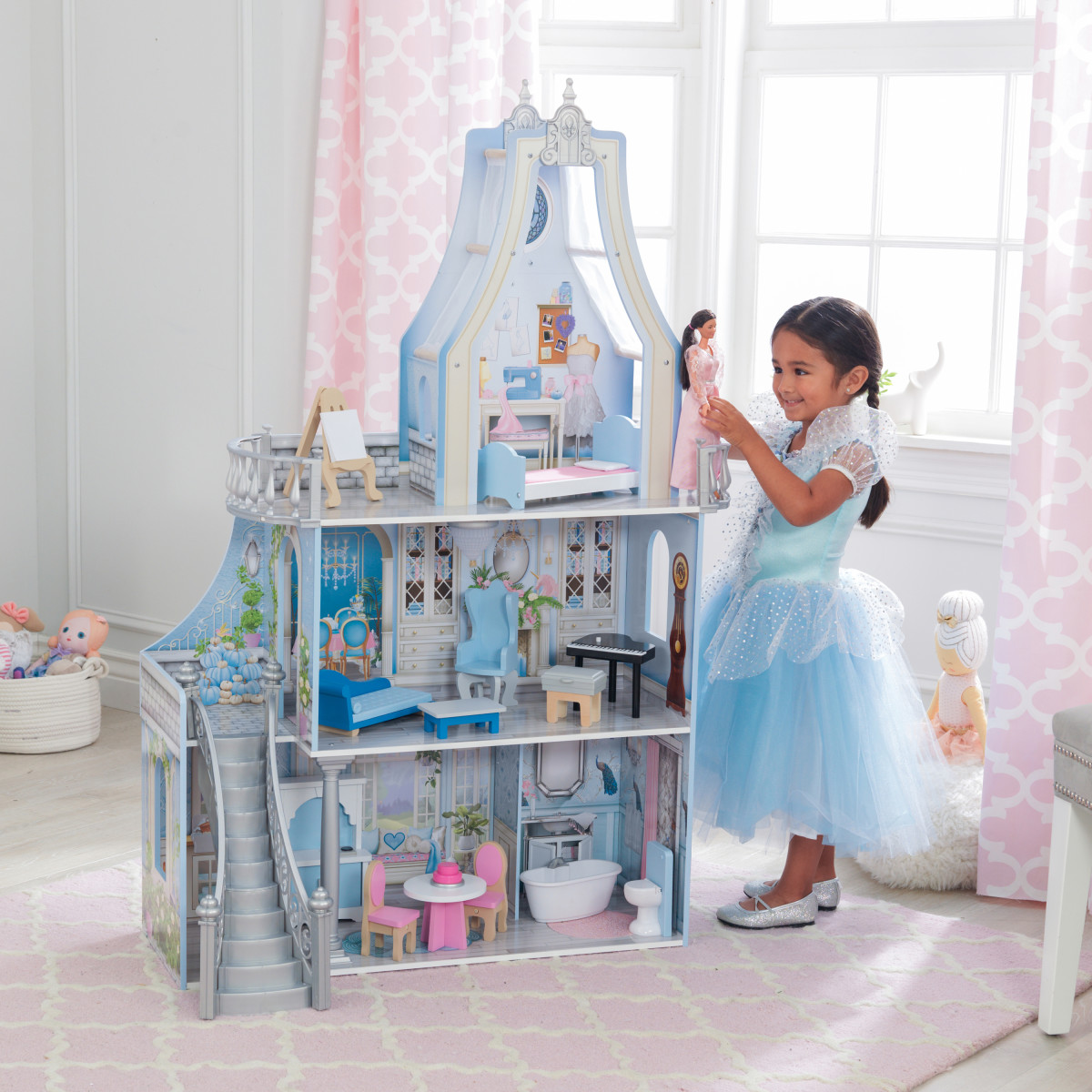 Kidkraft Magical Dreams Castle Wooden Dollhouse - Toy Corner