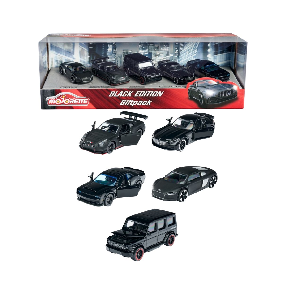 thumbnail image 2 of Majorette Black Edition 5er Set (7,5 Cm) Schwarze Spielzeugauto - Modellauto-Sammlung Mit Freilauf, Ab 3 Jahren, Auto Spielzeug - 212053174 2 of 9